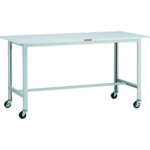 トラスコ TRUSCO 軽荷重作業台（100kg）AO型 1500X750XH809 φ75キャスター付 ホワイト色 AO-1575C75 125-9145 (商品コード：173389)