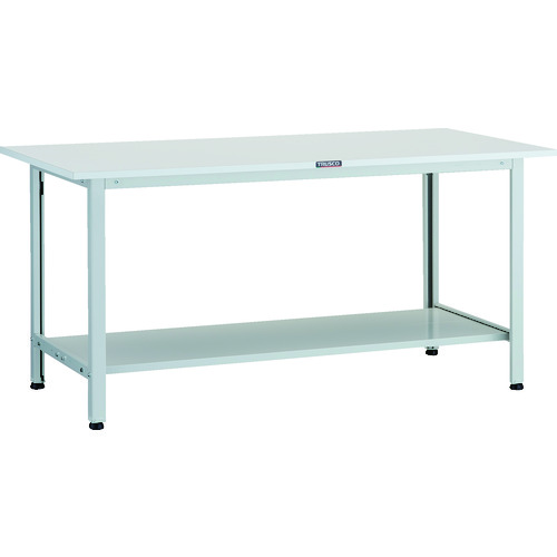 トラスコ TRUSCO 軽荷重作業台（200kg）AO型 1500X750XH740 下棚2枚付 ホワイト色 AO-1575LT2 125-9151 (商品コード：173390)
