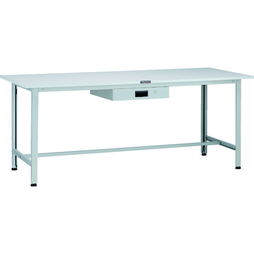 トラスコ TRUSCO 軽荷重作業台（200kg）AO型 1800X600XH740 薄型1段引出付 ホワイト色 AO-1860UDK1 125-9158 (商品コード：173397)