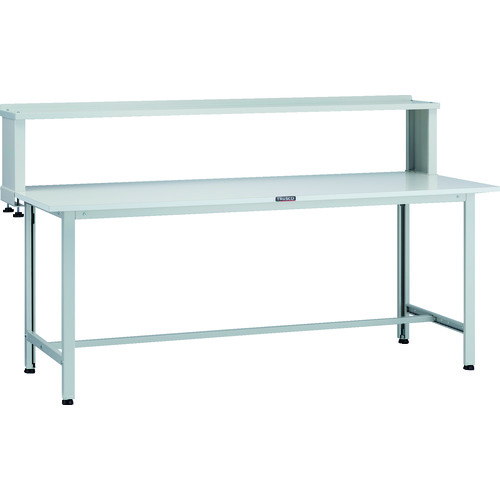 トラスコ TRUSCO 軽荷重作業台（200kg）AO型 1800X600XH1044（全高） 上棚付 ホワイト色 AO-1860YURB 125-9169 (商品コード：173399)