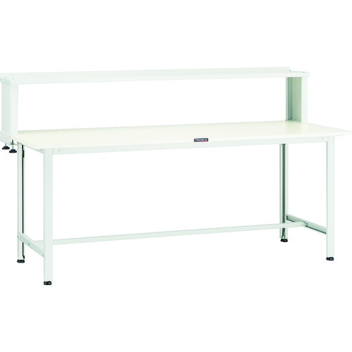 トラスコ TRUSCO 軽荷重作業台（200kg）AO型 1800X750XH1044（全高） 上棚付 ホワイト色 AO-1875YURB 125-9170 (商品コード：173405)