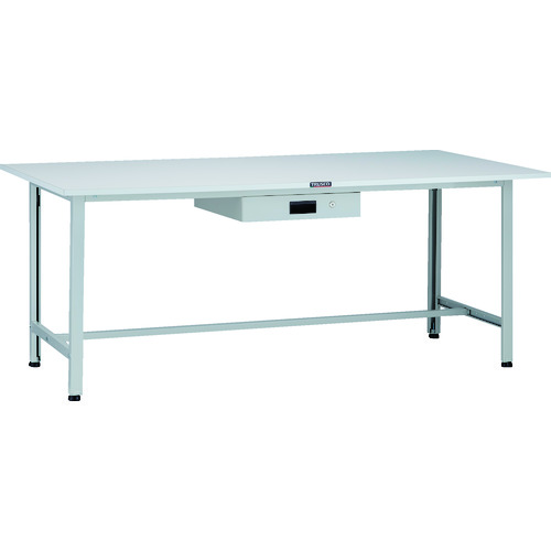 トラスコ TRUSCO 軽荷重作業台（200kg）AO型 1800X900XH740 薄型1段引出付 ホワイト色 AO-1890UDK1 125-9160 (商品コード：173406)
