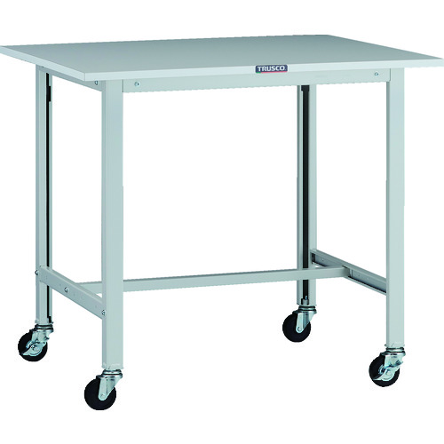 トラスコ TRUSCO 軽荷重作業台（100kg）AO型 900X750XH808 φ75キャスター付 ホワイト色 AOR-0975C75 137-1675 (商品コード：173409)