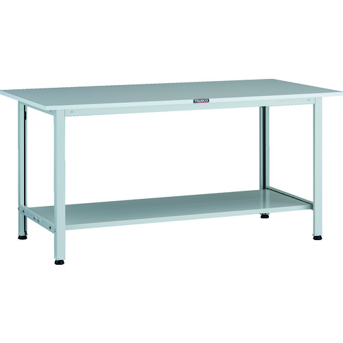 トラスコ TRUSCO 軽荷重作業台（200kg）AO型 1500X750XH740 下棚2枚付 ホワイト色 AOR-1575LT2 137-1688 (商品コード：173429)