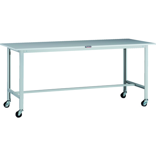 トラスコ TRUSCO 軽荷重作業台（100kg）AO型 1800X600XH808 φ75キャスター付 ホワイト色 AOR-1860C75 137-1680 (商品コード：173434)