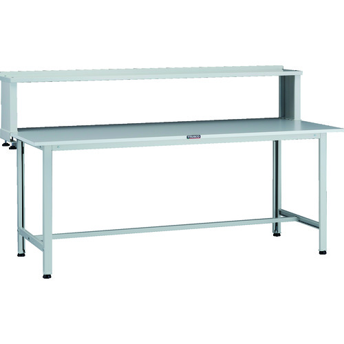 トラスコ TRUSCO 軽荷重作業台（200kg）AO型 1800X750XH1044（全高） 上棚付 ホワイト色 AOR-1875YURB 137-1717 (商品コード：173444)