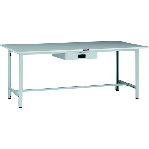トラスコ TRUSCO 軽荷重作業台（200kg）AO型 1800X900XH740 薄型1段引出付 ホワイト色 AOR-1890UDK1 137-1700 (商品コード：173445)
