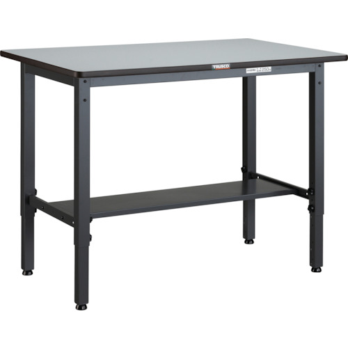 トラスコTRUSCO 軽荷重作業台高さ調節式250kgAWM型 900X750XH700～910 基本タイプ ダークグレー AWMP-0975 301-5505 (商品コード：173454)