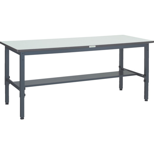 トラスコTRUSCO 軽荷重作業台高さ調節式250kgAWM型 1800X750XH700～910 ダークグレー AWMP-1875 301-5556 (商品コード：173458)