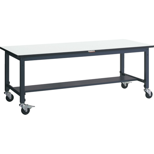 トラスコTRUSCO 軽荷重作業台高さ調節式900X600XH806～1016 φ100キャスター ダークグレー AWMS-0960C100 770-1942 (商品コード：173465)