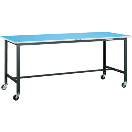 トラスコ TRUSCO 軽荷重作業台（125kg）BE型 1800X750XH809 φ75キャスター付 ダークグレー色 BE-1875C75 454-3874 (商品コード：173832)