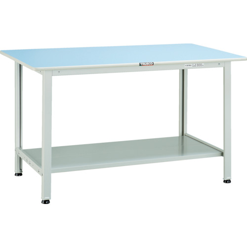 トラスコ TRUSCO 軽荷重作業台（180kg）BO型 900X750XH740 下棚2枚付 ホワイト色 BO-0975LT2 454-4064 (商品コード：173928)