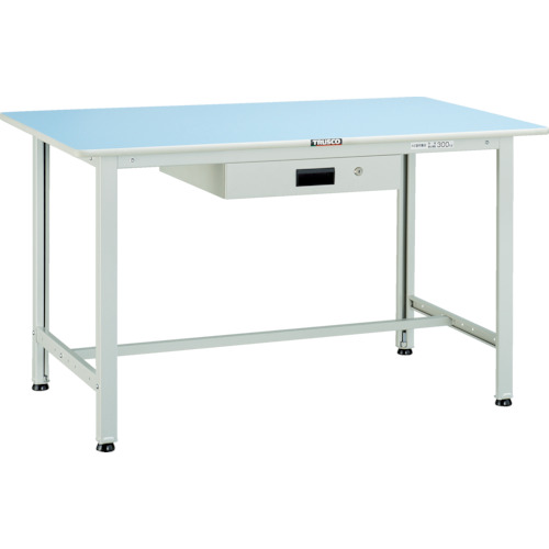 トラスコ TRUSCO 軽荷重作業台（180kg）BO型 900X750XH740 薄型1段引出付 ホワイト色 BO-0975UDK1 454-4072 (商品コード：173929)