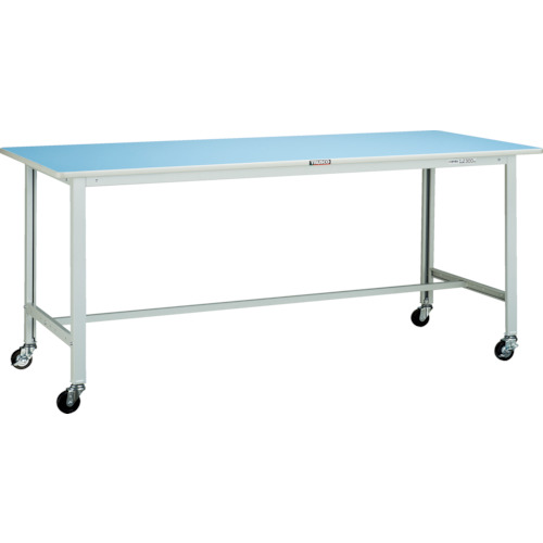 トラスコ TRUSCO 軽荷重作業台（90kg）BO型 1500X750XH809 φ75キャスター付 ホワイト色 BO-1575C75 454-4293 (商品コード：173942)