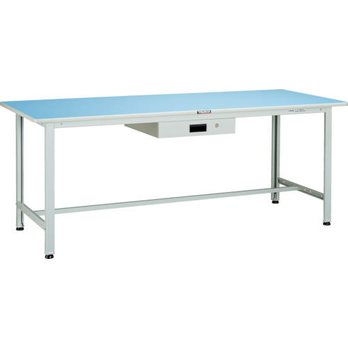 トラスコ TRUSCO 軽荷重作業台（180kg）BO型 1800X600XH740 薄型1段引出付 ホワイト色 BOR-1860UDK1 856-3788 (商品コード：173979)