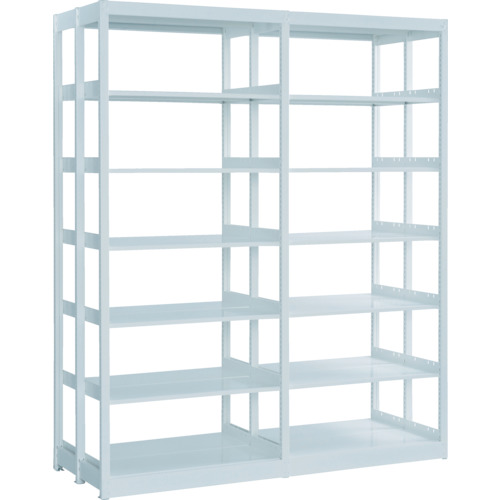 トラスコ TRUSCO 複柱書架 複式 B5縦 W900XD220XH1944 6段 連結 BS-DD63T-6B 459-2301 (商品コード：173988)