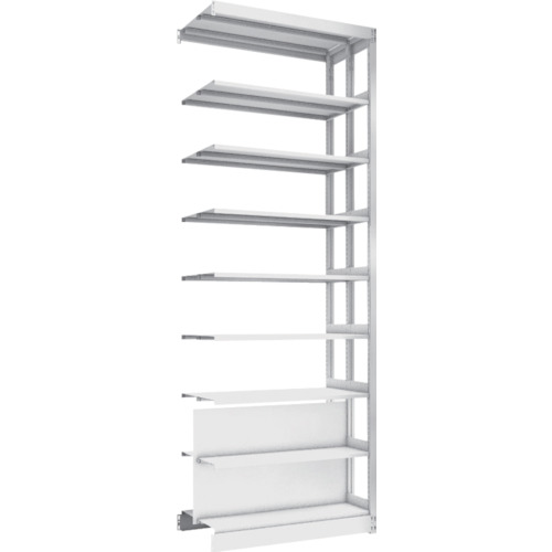 トラスコ TRUSCO 複柱書架 複式 B5縦 W900XD220XH2569 8段 連結 BS-DD83T-8B 459-2387 (商品コード：173994)