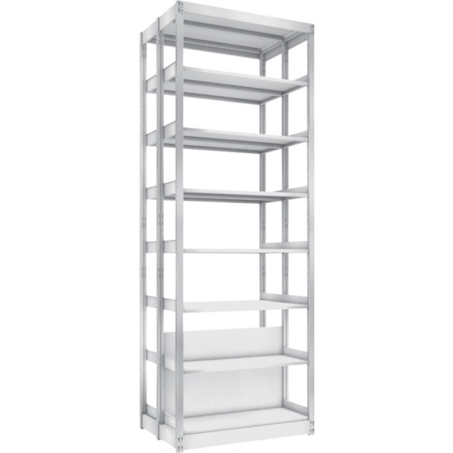 トラスコ TRUSCO 複柱書架 複式 A4横 W900XD320XH2569 7段 BS-DD83Y-7 459-2395 (商品コード：173995)