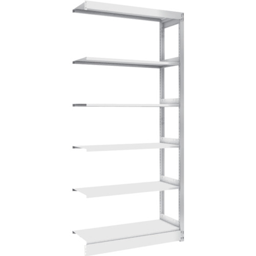 トラスコ TRUSCO 複柱書架 単式 A4横 W900XD320XH1944 5段 連結 BS-DS63Y-5B 459-2441 (商品コード：173999)