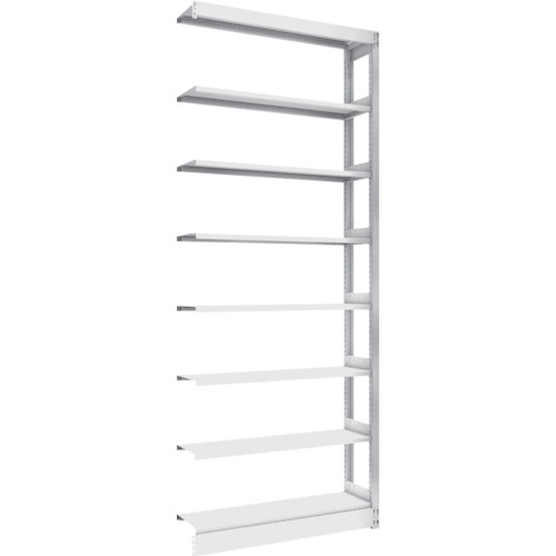 トラスコ TRUSCO 複柱書架 単式 B5縦 W900XD220XH2244 7段 連結 BS-DS73T-7B 459-2468 (商品コード：174000)