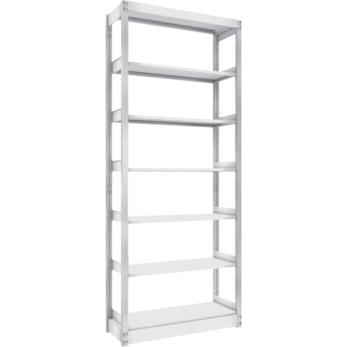 トラスコ TRUSCO 複柱書架 単式 A4横 W900XD320XH2244 6段 BS-DS73Y-6 459-2476 (商品コード：174001)