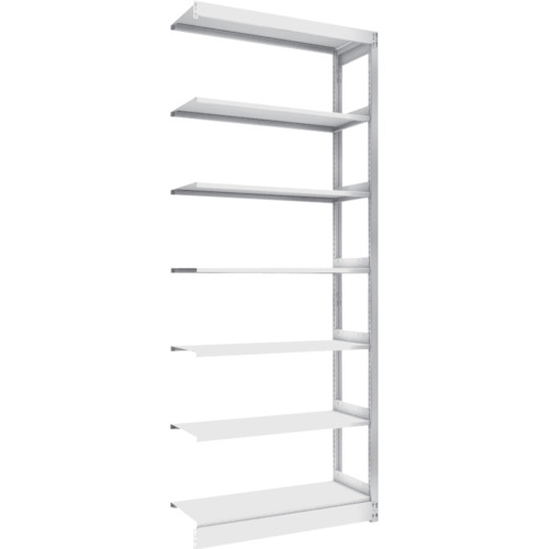 トラスコ TRUSCO 複柱書架 単式 A4横 W900XD320XH2244 6段 連結 BS-DS73Y-6B 459-2484 (商品コード：174002)