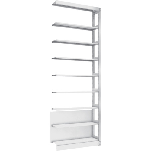 トラスコ TRUSCO 複柱書架 単式 B5縦 W900XD220XH2569 8段 連結 BS-DS83T-8B 459-2506 (商品コード：174003)