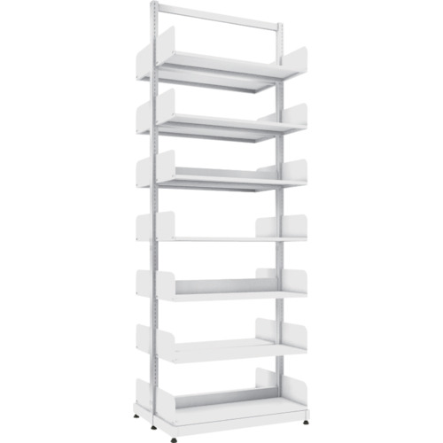 トラスコ TRUSCO 単柱書架 複式 A4横 W900XD320XH2575 7段 BS-SD83Y-7 459-2638 (商品コード：174013)