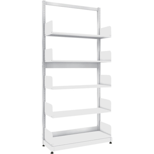 トラスコ TRUSCO 単柱書架 単式 A4横 W900XD320XH1975 5段 BS-SS63Y-5 459-2671 (商品コード：174016)