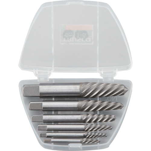 トラスコ TRUSCO エキストラクターセット ラセン型 6本組 プラケース入 EXS-1816 231-9322 (商品コード：191558)