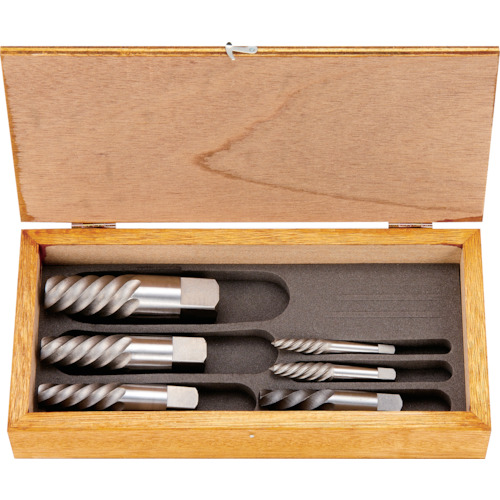 トラスコ TRUSCO エキストラクターセット ラセン型 6本組 木箱入 EXS-1822 231-9489 (商品コード：191566)