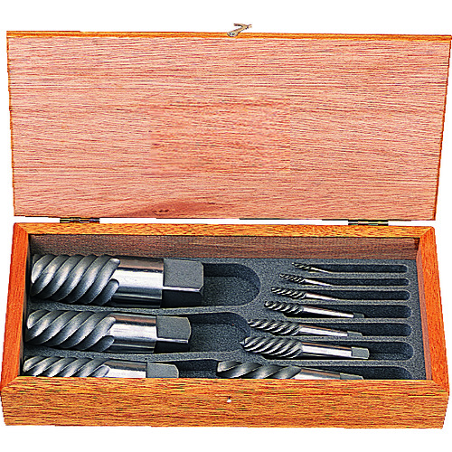 トラスコ TRUSCO エキストラクターセット ラセン型 10本組 木箱入 EXS-1826 231-9527 (商品コード：191568)