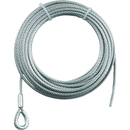 トラスコ TRUSCO 手動ウインチ用ワイヤーΦ9×40M用（シンブル入りロック加工） WWS9-40 767-3701 (商品コード：191711)