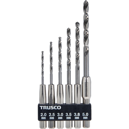 トラスコ TRUSCO 六角軸鉄工ドリル 6本組 T6SDN-6AS 562-4132 (商品コード：192503)