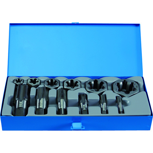 トラスコ TRUSCO 管用タップ、六角サラエナットダイスPTねじセット THDT-PTSET 768-1704 (商品コード：193102)