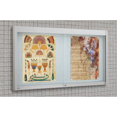 アルミ ガラス引違い型 壁面タイプ EKNII-1510T シルバー 照明なし (商品コード：140163)