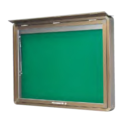 SDシリーズ 開閉型壁面式 屋外 W1530×H930 SD35-B ブロンズ 板面：グリーン (商品コード：140887)