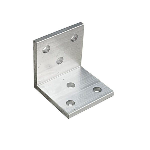 アルミアングルピース 穴明 t3×30×30×30 6穴明 シルバー (商品コード：112953)