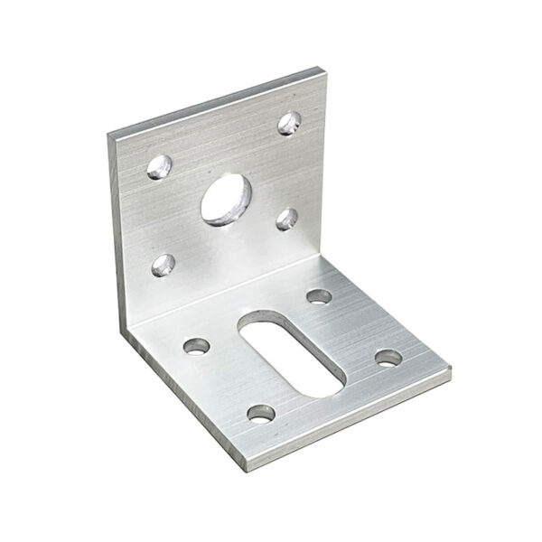 アルミアングルピース 穴明 t3×40×40×40 10穴明 シルバー (商品コード：112954)