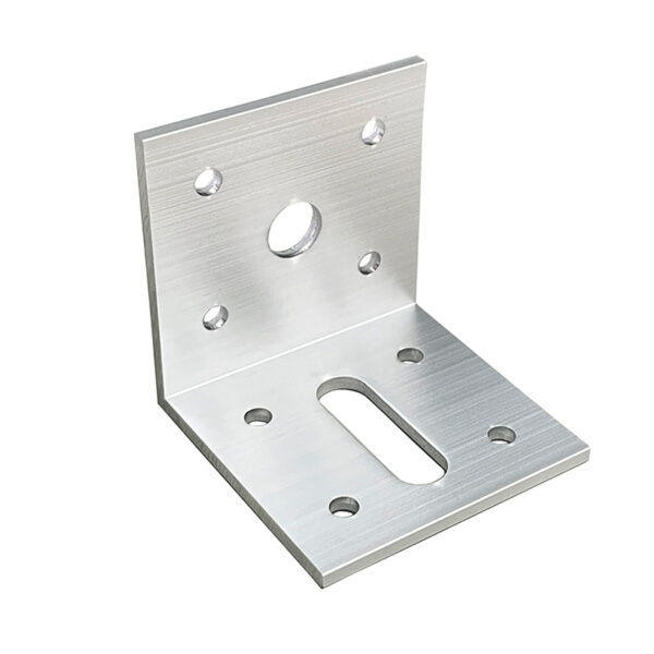 アルミアングルピース 穴明 t3×50×50×50 10穴明 シルバー (商品コード：112955)