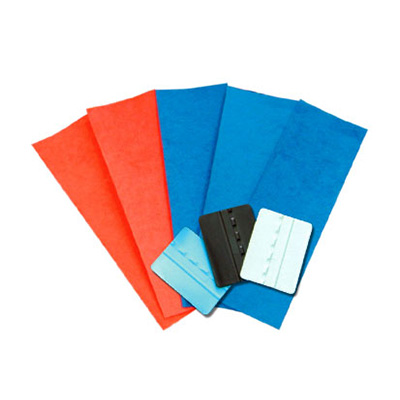 スキージ付スキージカバー 100×300mm (粘着テープ付) 5枚入 (スキージ 3個入)(商品コード：014370)