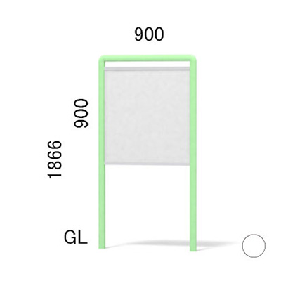 エッグ＆キューブ スウィートスタイル SW-11 支柱色シカゴホワイト(商品コード：022478)