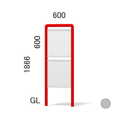 エッグ＆キューブ スウィートスタイル SW-10 支柱色アルマイトシルバー(商品コード：022479)