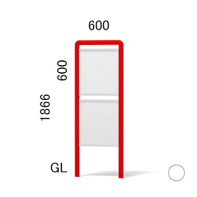 エッグ＆キューブ スウィートスタイル SW-10 支柱色シカゴホワイト(商品コード：022480)