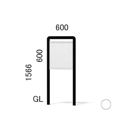 エッグ＆キューブ スウィートスタイル SW-9 支柱色シカゴホワイト(商品コード：022482)