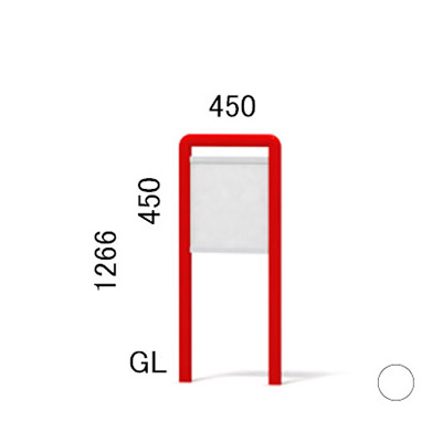 エッグ＆キューブ スウィートスタイル SW-7 支柱色シカゴホワイト(商品コード：022486)