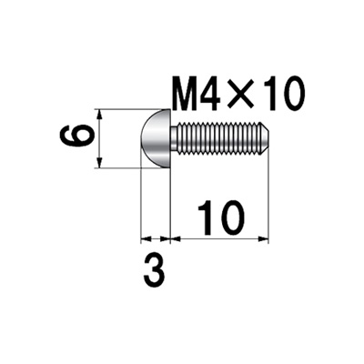 ディスプレイパーツ POPIC ボルトタイプ NO.6-HB-7 屋内用(商品コード：025997)