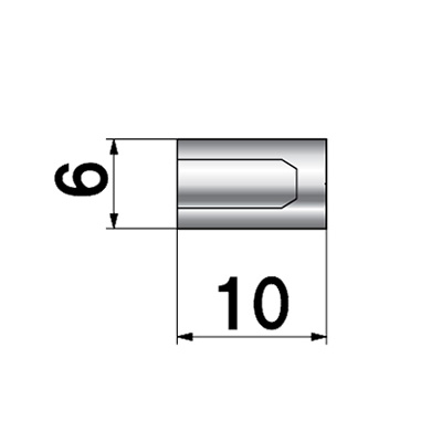 ディスプレイパーツ POPIC ナットタイプ NO.6-N-10 屋内用(商品コード：026000)