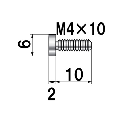 ディスプレイパーツ POPIC ボルトタイプ NO.6-B-2 屋内用(商品コード：026001)