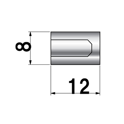 ディスプレイパーツ POPIC ナットタイプ NO.8-N-12 屋内用(商品コード：026006)